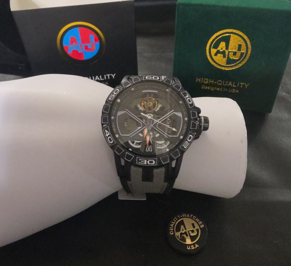 Black/Grey Men's Sport Chronograph Watch